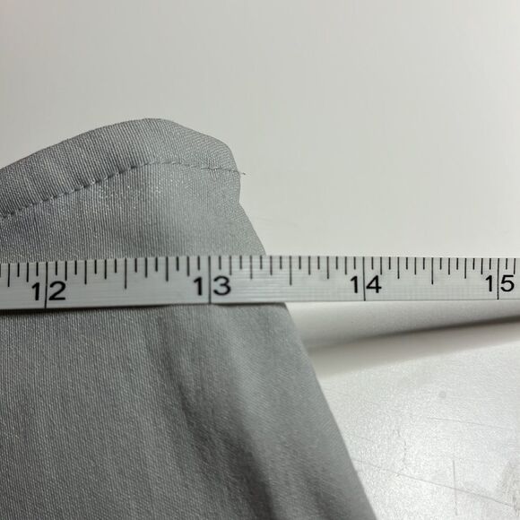 express Stretch gray side zipper flat front and back no pockets in size 3/4 - Picture 7 of 9